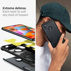 Etui SPIGEN Tough Armor Galaxy A11 Metal Slate Szare Case
