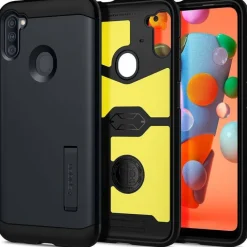 Etui SPIGEN Tough Armor Galaxy A11 Metal Slate Szare Case