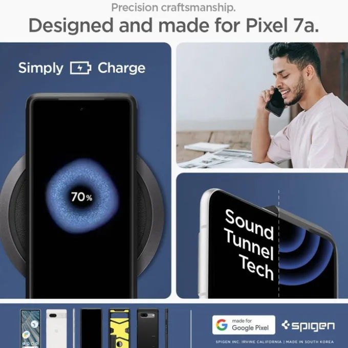 Etui Spigen Tough Armor Google Pixel 7A Black Case