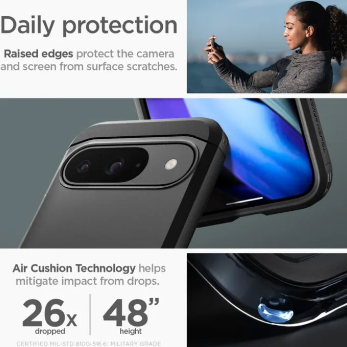 Etui SPIGEN TOUGH ARMOR GOOGLE PIXEL 9 / 9 PRO BLACK
