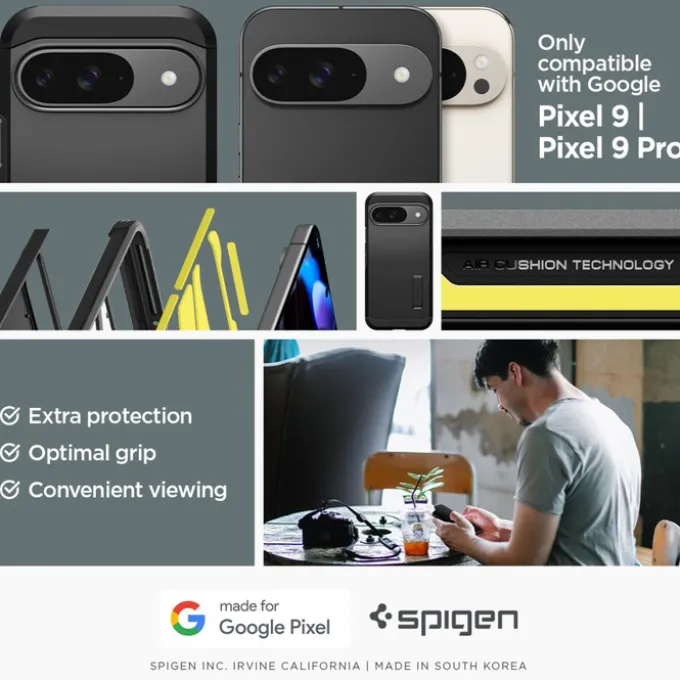 Etui SPIGEN TOUGH ARMOR GOOGLE PIXEL 9 / 9 PRO BLACK