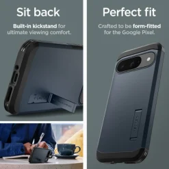 Etui SPIGEN TOUGH ARMOR GOOGLE PIXEL 9 / 9 PRO METAL SLATE