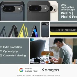 Etui SPIGEN TOUGH ARMOR GOOGLE PIXEL 9 / 9 PRO METAL SLATE