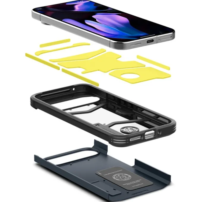 Etui SPIGEN TOUGH ARMOR GOOGLE PIXEL 9 / 9 PRO METAL SLATE