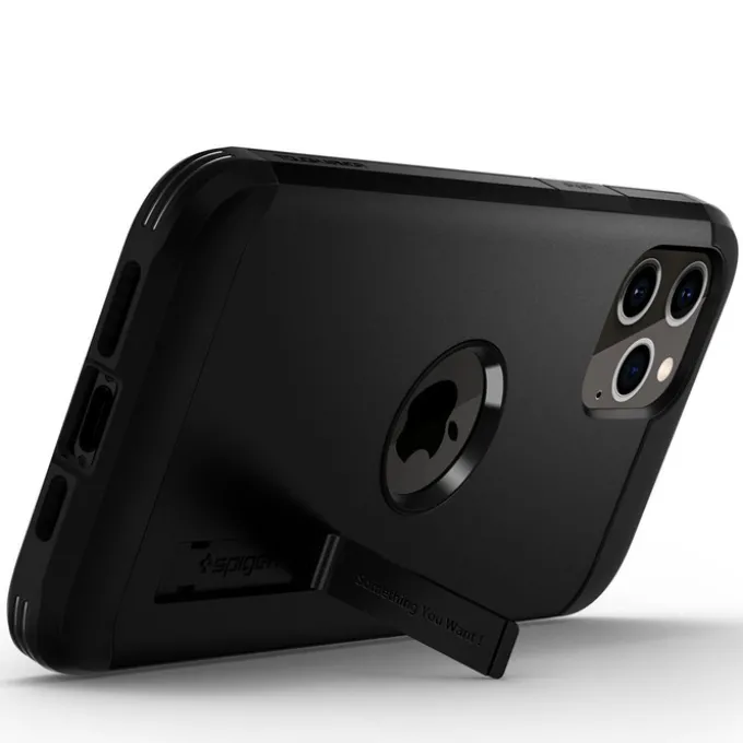 Etui SPIGEN Tough Armor iPhone 12 12 Pro Black Czarne Case