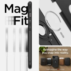 Etui Spigen Tough Armor Mag Magsafe iPhone 15 Black Case