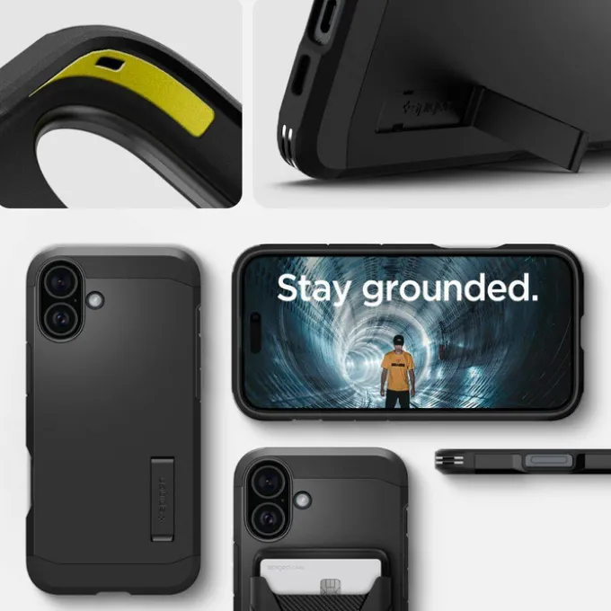 Etui SPIGEN TOUGH ARMOR MAG MAGSAFE IPHONE 16 PLUS BLACK