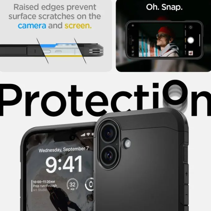 Etui SPIGEN TOUGH ARMOR MAG MAGSAFE IPHONE 16 PLUS BLACK
