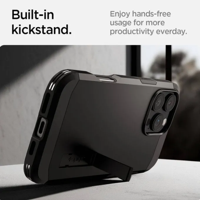ETUI SPIGEN TOUGH ARMOR MAG MAGSAFE IPHONE 16 PRO BLACK