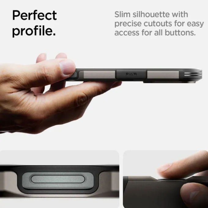 ETUI SPIGEN TOUGH ARMOR MAG MAGSAFE IPHONE 16 PRO GUNMETAL