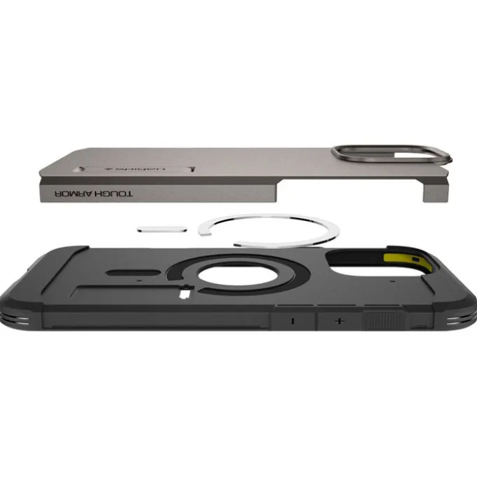 ETUI SPIGEN TOUGH ARMOR MAG MAGSAFE IPHONE 16 PRO GUNMETAL
