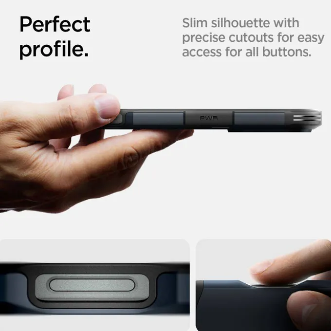 ETUI SPIGEN TOUGH ARMOR MAG MAGSAFE IPHONE 16 PRO MAX METAL SLATE