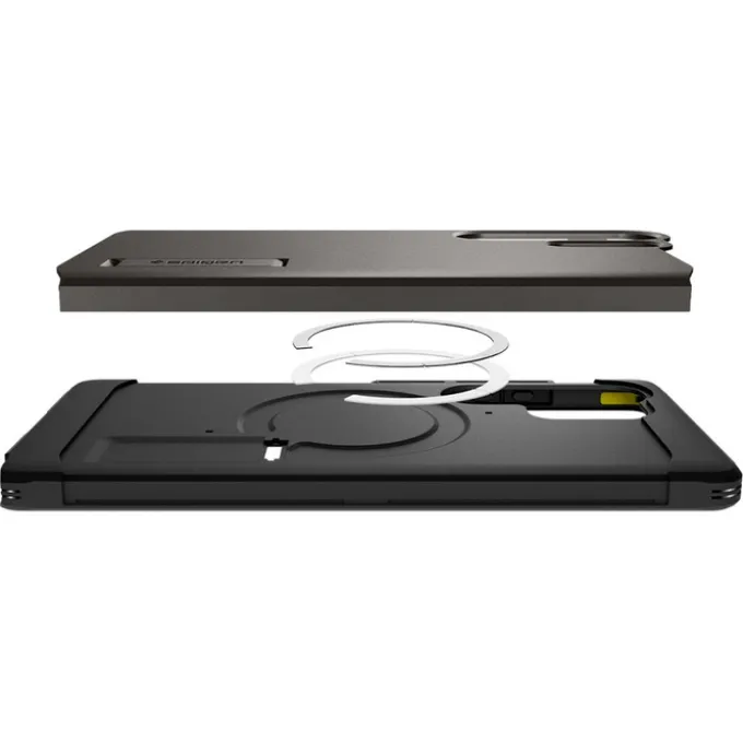 ETUI SPIGEN TOUGH ARMOR MAGSAFE SAMSUNG GALAXY S25 ULTRA GUNMETAL