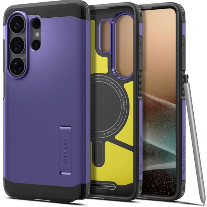 ETUI SPIGEN TOUGH ARMOR MAG SAMSUNG GALAXY S26 ULTRA MAGSAFE ASH VIOLET