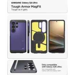 ETUI SPIGEN TOUGH ARMOR MAG SAMSUNG GALAXY S26 ULTRA MAGSAFE ASH VIOLET