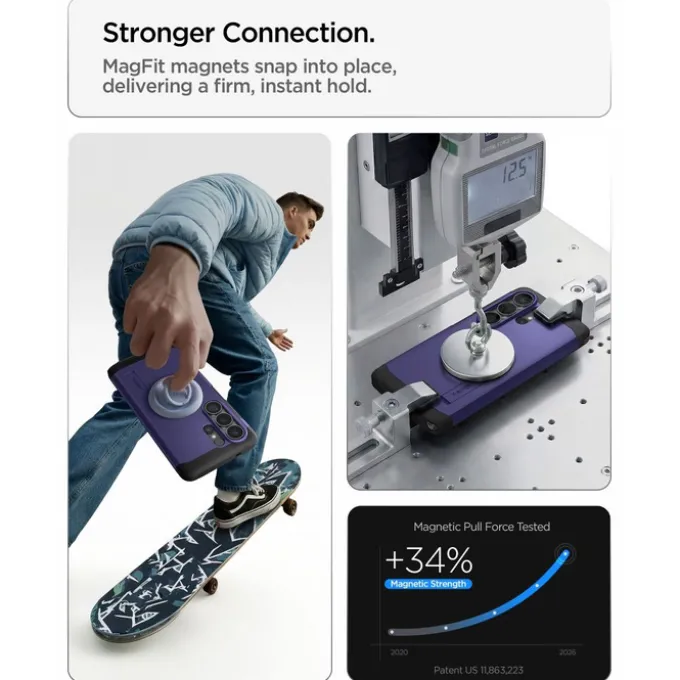 ETUI SPIGEN TOUGH ARMOR MAG SAMSUNG GALAXY S26 ULTRA MAGSAFE ASH VIOLET