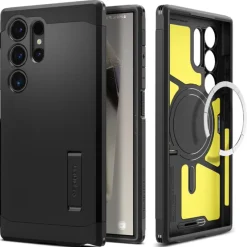Etui Spigen Tough Armor Magsafe Samsung Galaxy S24 Ultra Black Case