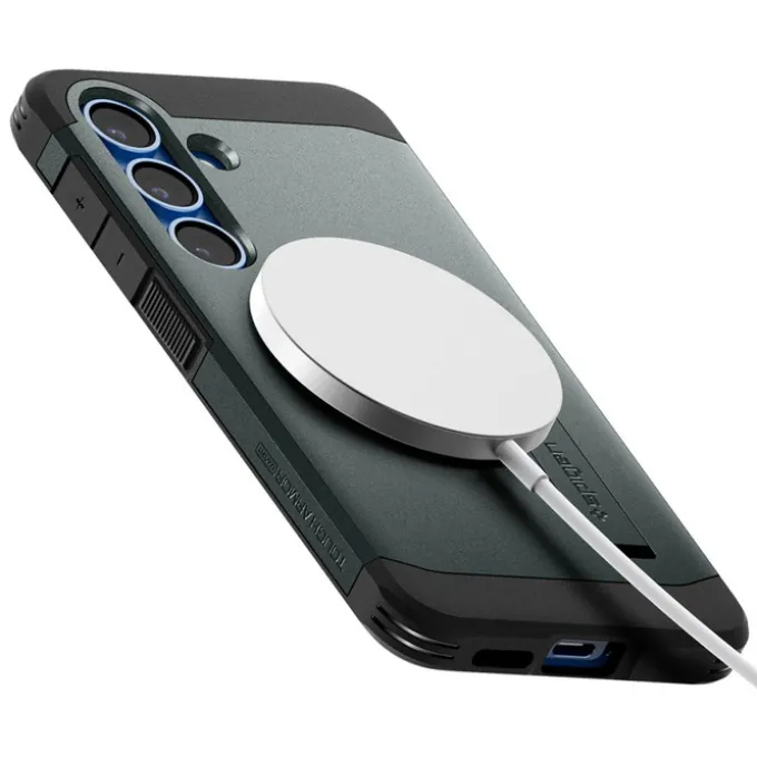 Etui SPIGEN TOUGH ARMOR MAGSAFE GALAXY S25 ABYSS GREEN