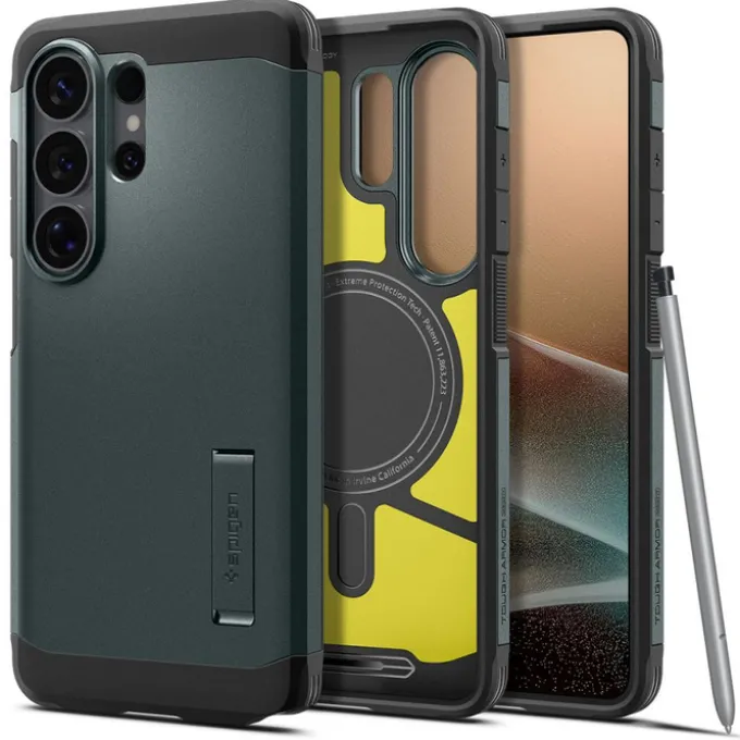 ETUI SPIGEN TOUGH ARMOR MAG SAMSUNG GALAXY S26 ULTRA MAGSAFE ABYSS GREEN