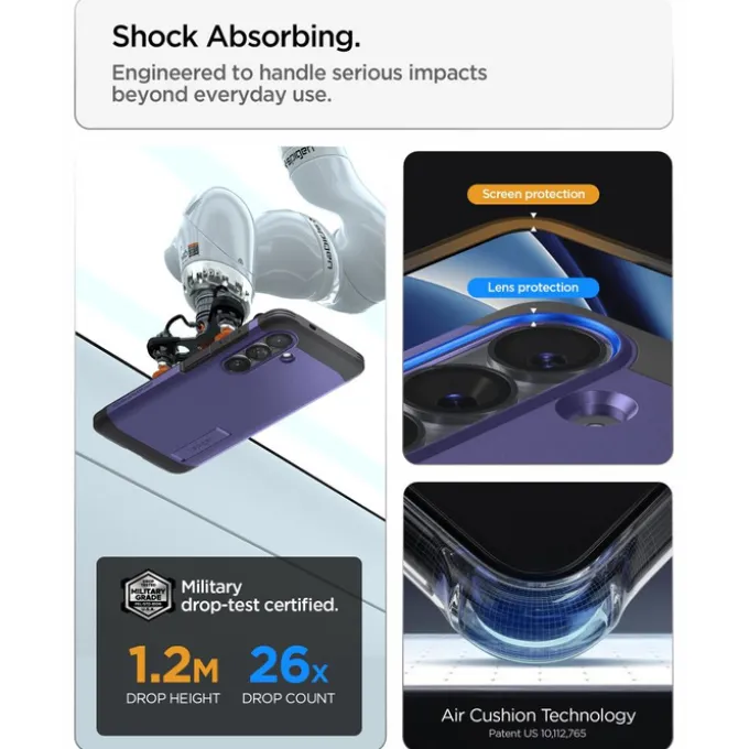 ETUI SPIGEN TOUGH ARMOR MAG SAMSUNG GALAXY S26 MAGSAFE ASH VIOLET