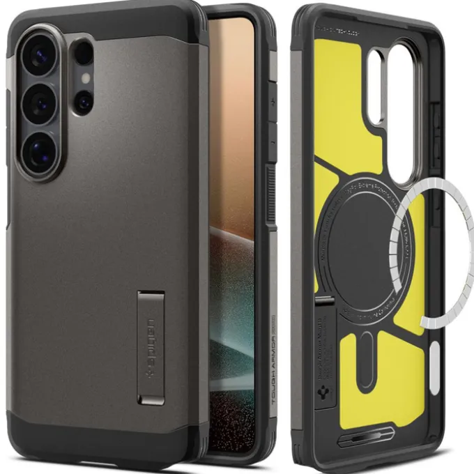 ETUI SPIGEN TOUGH ARMOR MAG SAMSUNG GALAXY S26 ULTRA MAGSAFE GUNMETAL