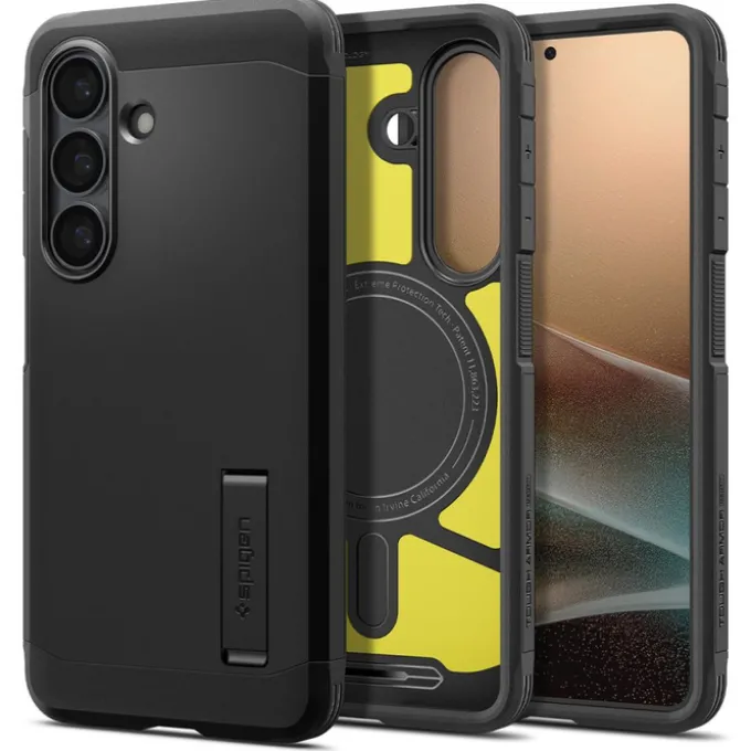 ETUI SPIGEN TOUGH ARMOR MAG SAMSUNG GALAXY S26 MAGSAFE CZARNE