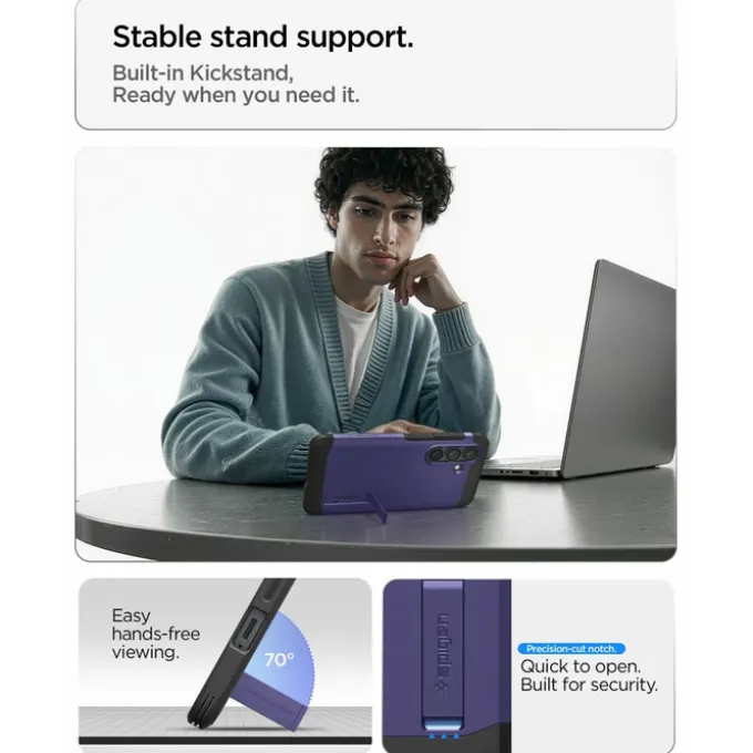 ETUI SPIGEN TOUGH ARMOR MAG SAMSUNG GALAXY S26+ PLUS MAGSAFE ASH VIOLET