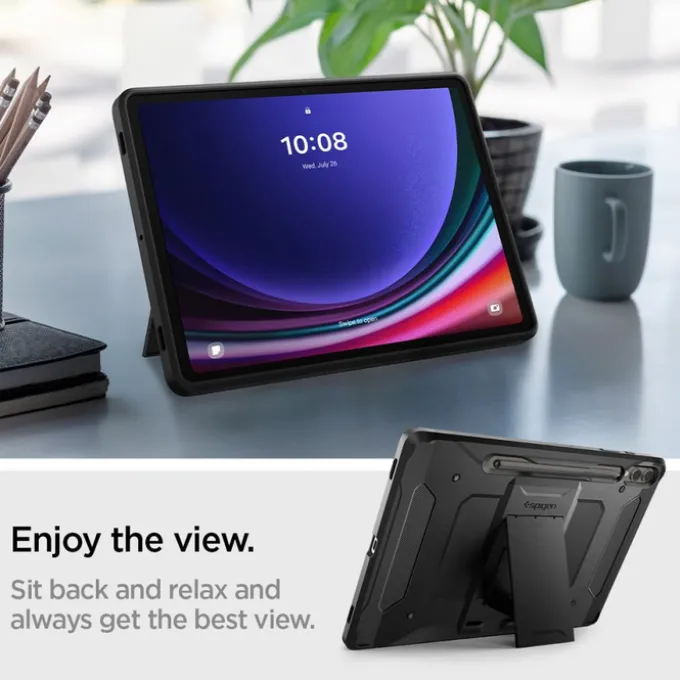 Etui Spigen Tough Armor ”pro” Galaxy Tab S9+ Plus 12.4 X810 / X816B Black Case