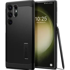 Etui Spigen Tough Armor Samsung S23 Ultra Black Czarny Case