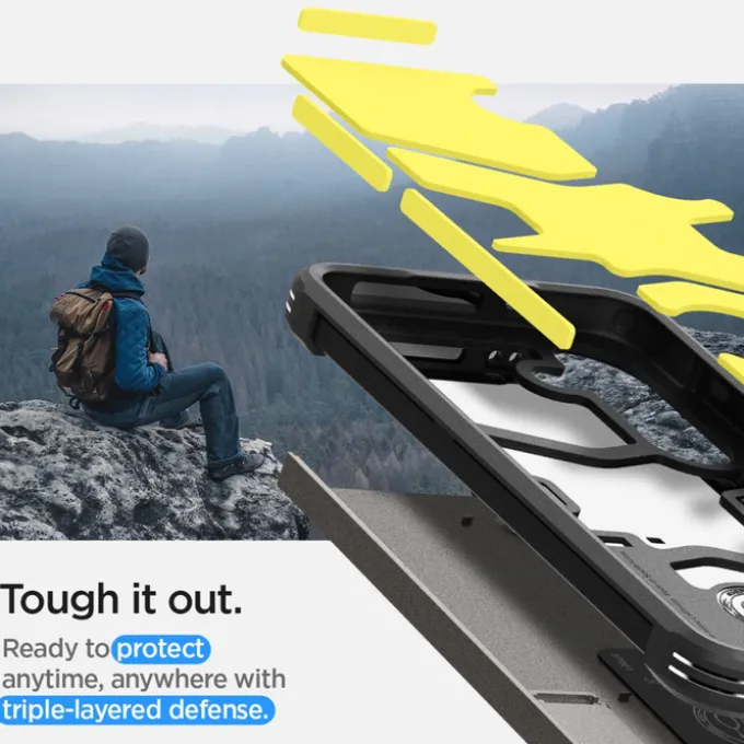 Etui Spigen Tough Armor Samsung Galaxy S24 Gunmetal Case