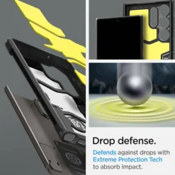 Etui Spigen Tough Armor Samsung S23 Ultra Gunmetal Grafitowy Case