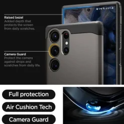 Etui Spigen Tough Armor Samsung S23 Ultra Gunmetal Grafitowy Case