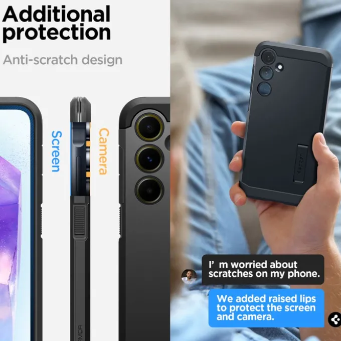 Etui Spigen Tough Armor Samsung Galaxy A55 5g Black Case