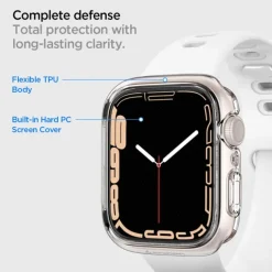 Etui SPIGEN ULTRA HYBRID APPLE WATCH 7 / 8 / 9 (41 MM) CRYSTAL CLEAR