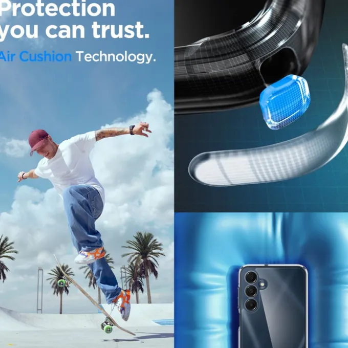 ETUI SPIGEN ULTRA HYBRID GALAXY A16 4G / 5G CRYSTAL CLEAR