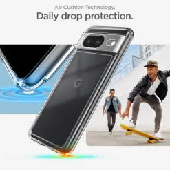 Etui Spigen Ultra Hybrid Google Pixel 8 Crystal Clear Case