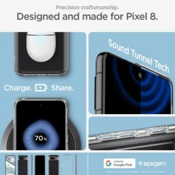 Etui Spigen Ultra Hybrid Google Pixel 8 Crystal Clear Case