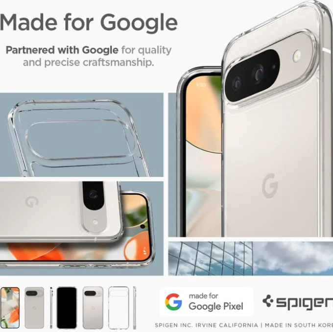 Etui SPIGEN ULTRA HYBRID GOOGLE PIXEL 9 / 9 PRO CRYSTAL CLEAR