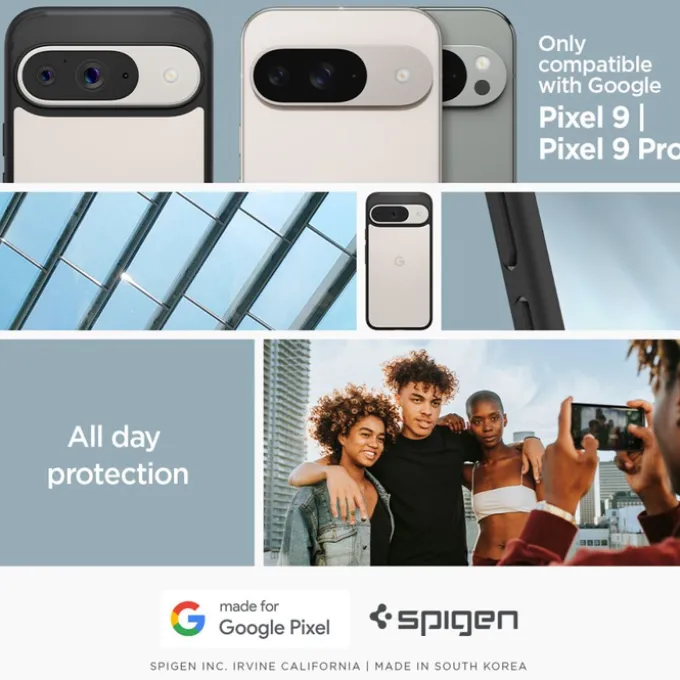 Etui SPIGEN ULTRA HYBRID GOOGLE PIXEL 9 / 9 PRO MATTE BLACK