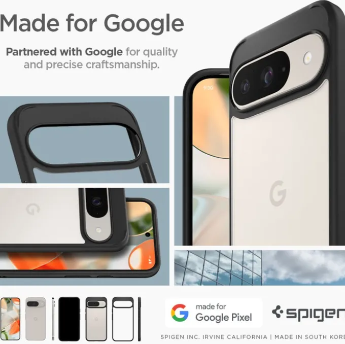 Etui SPIGEN ULTRA HYBRID GOOGLE PIXEL 9 / 9 PRO MATTE BLACK