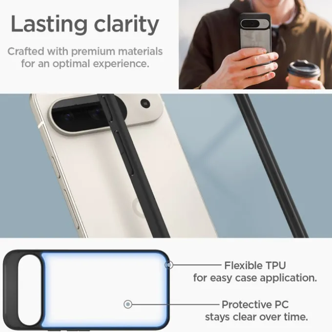 Etui SPIGEN ULTRA HYBRID GOOGLE PIXEL 9 / 9 PRO MATTE BLACK