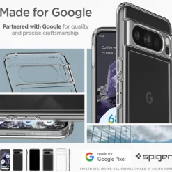 Etui Spigen Ultra Hybrid Google Pixel 8 Pro Crystal Clear Case