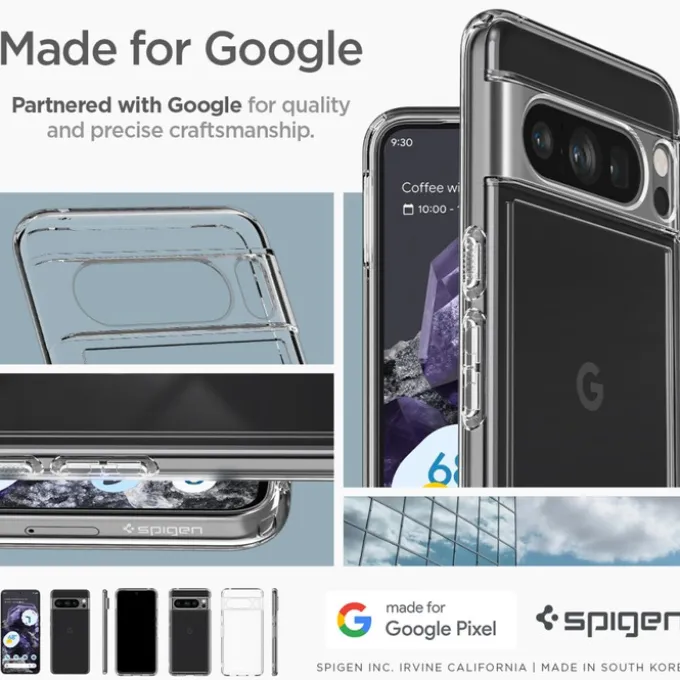 Etui Spigen Ultra Hybrid Google Pixel 8 Pro Crystal Clear Case
