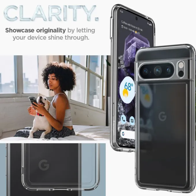 Etui Spigen Ultra Hybrid Google Pixel 8 Pro Crystal Clear Case