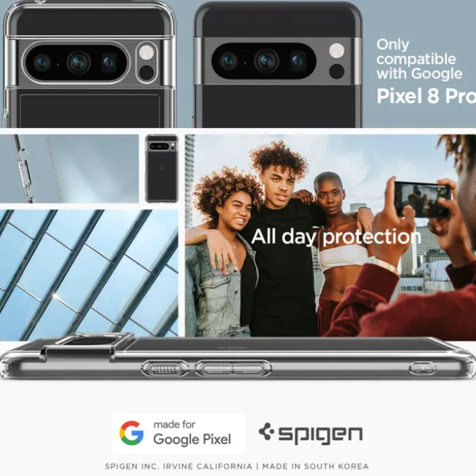 Etui Spigen Ultra Hybrid Google Pixel 8 Pro Crystal Clear Case