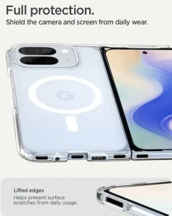ETUI SPIGEN ULTRA HYBRID GOOGLE PIXEL 10 PRO FOLD MAGSAFE CLEAR WHITE