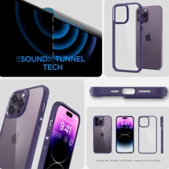 Etui Spigen Ultra Hybrid iPhone 14 Pro Deep Purple Case