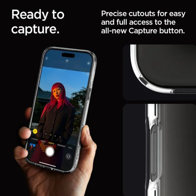 ETUI SPIGEN ULTRA HYBRID IPHONE 16 PRO CRYSTAL CLEAR