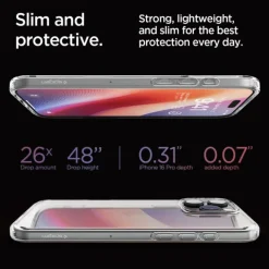 ETUI SPIGEN ULTRA HYBRID IPHONE 16 PRO CRYSTAL CLEAR
