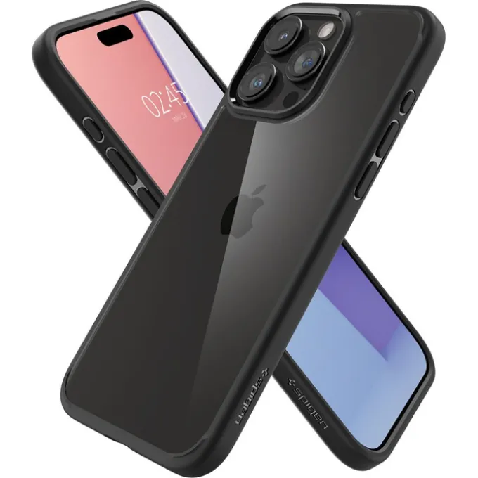 Etui Spigen Ultra Hybrid iPhone 15 Pro Matte Black